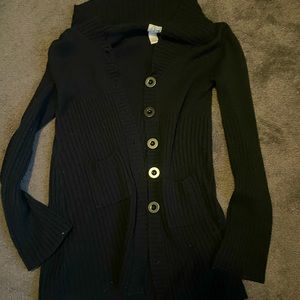 Black button up cardigan